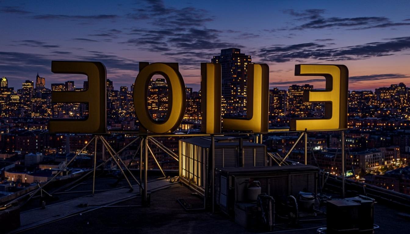 Plaza Building Top Letters